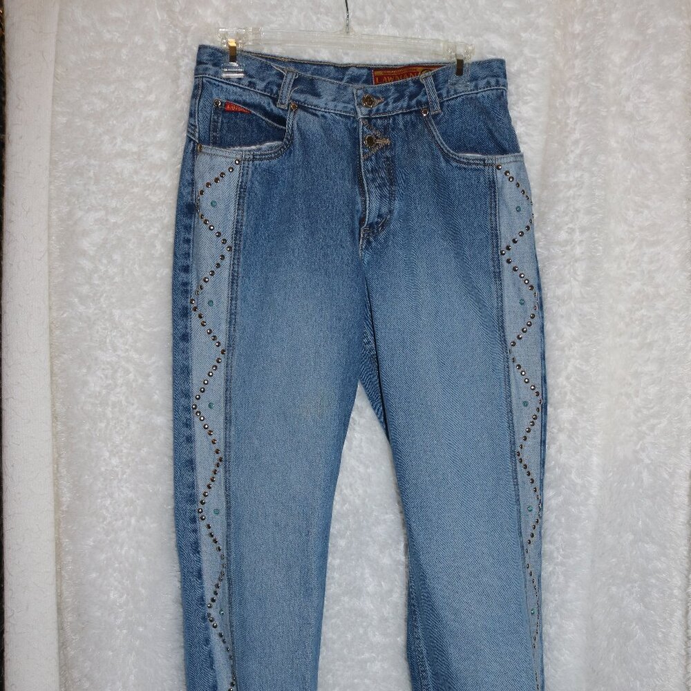 World Class Denim LAWMAN vtg Western embellished ladies/juniors size 9